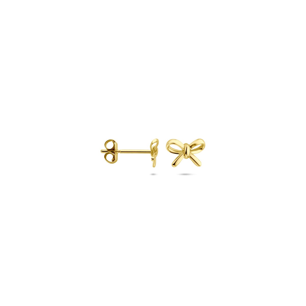 14k Gelbgold Schleifenohrstecker