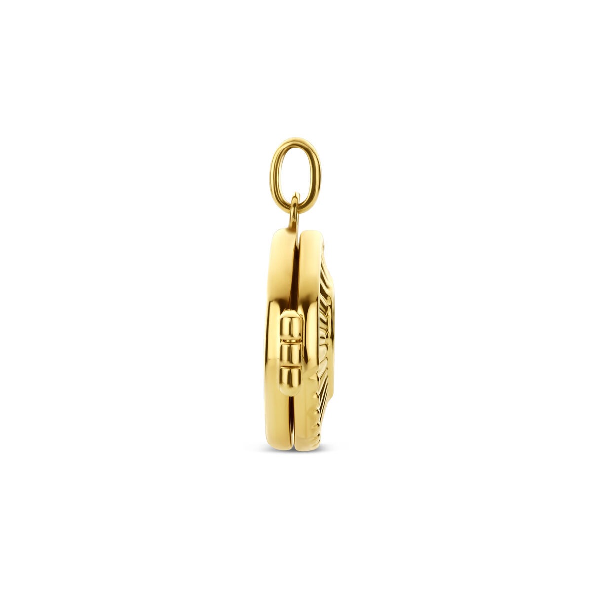14 Karat Gelbgoldmedaillon mit Herz