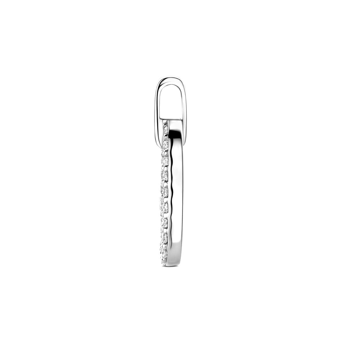 Silberanhänger mit Zirkonia-Entourage 925 rhodiniert