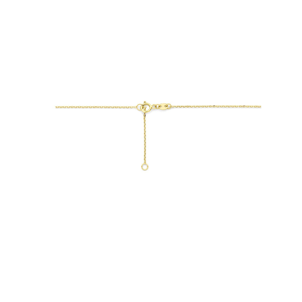 14kt Gelbgoldcollier mit Kügelchen und Süßwasserperlen