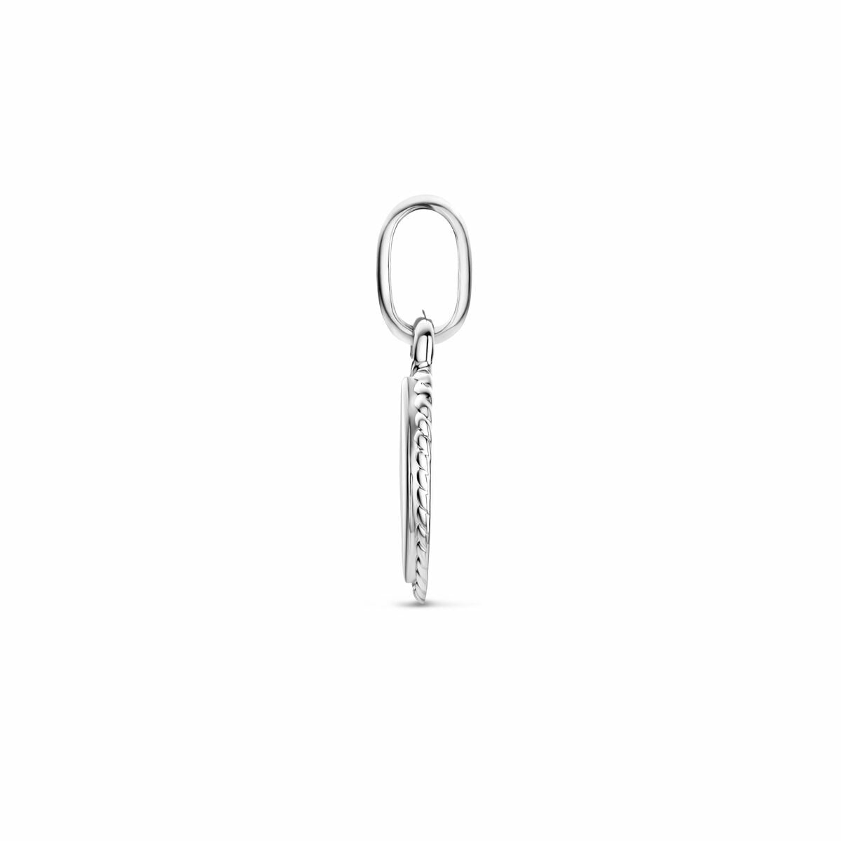 Gravuranhänger oval Silber rhodiniert