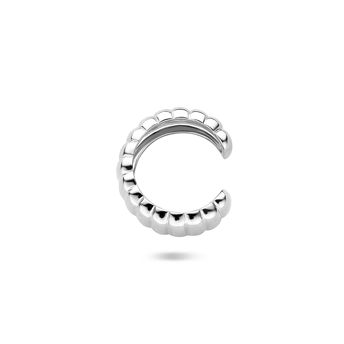 Rhodinierter Silber-Earcuff – pro Stück