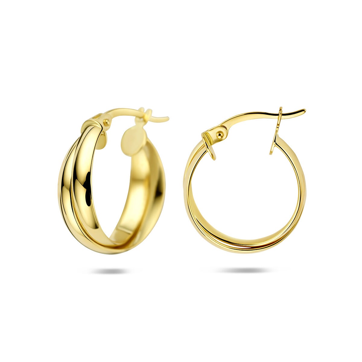14k Gelbgold-Ohrringe – zeitlose Eleganz in modernem Format