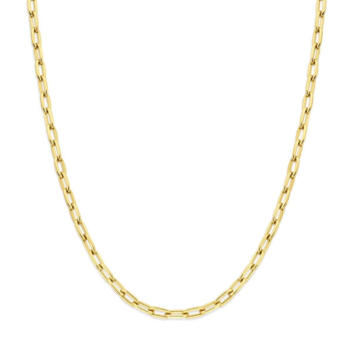Halskette aus 14k Gold mit Ankerkettengliedern, 4,7 mm breit