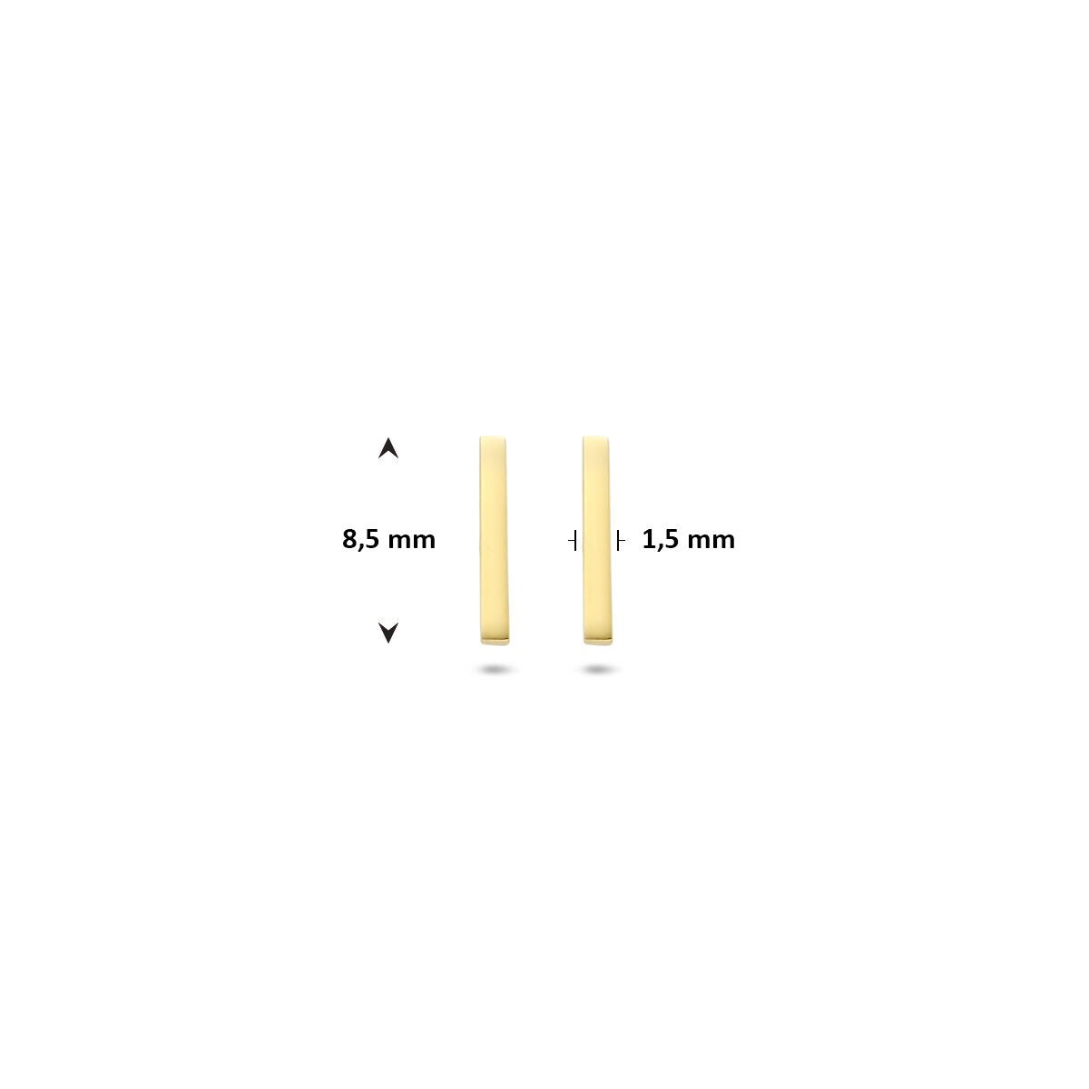 Ohrstecker Barren 14K Gelbgold