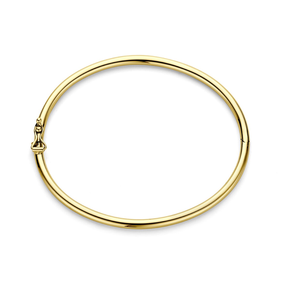 Gold Armreif – 9k Gelbgold mit Scharnierverschluss