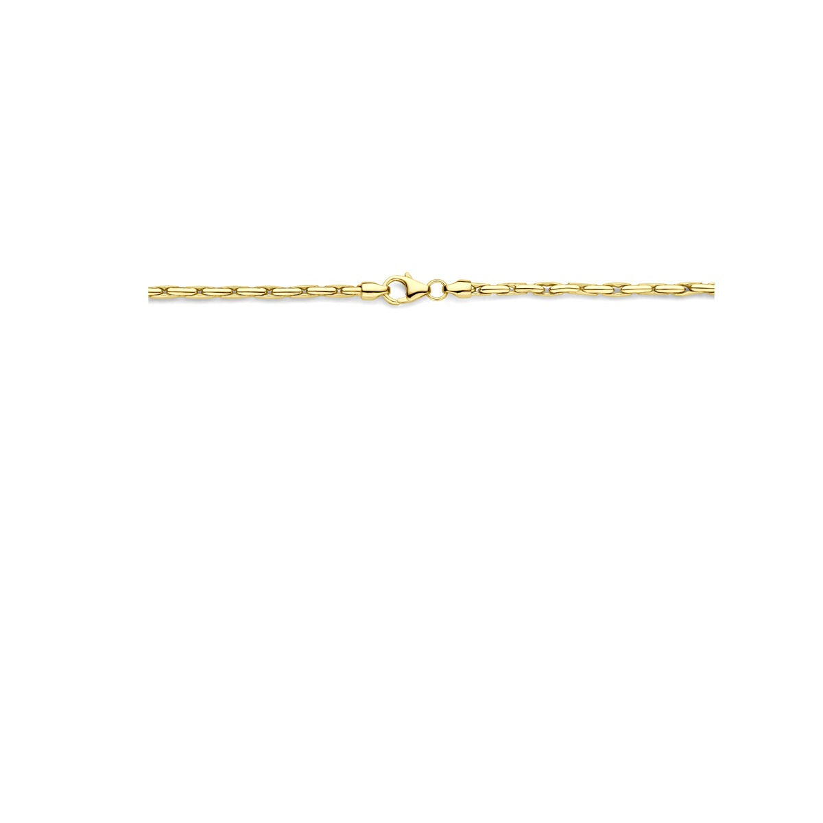 Gourmetkette – 14k Gelbgold mit Silberkern, 2,8 mm breit