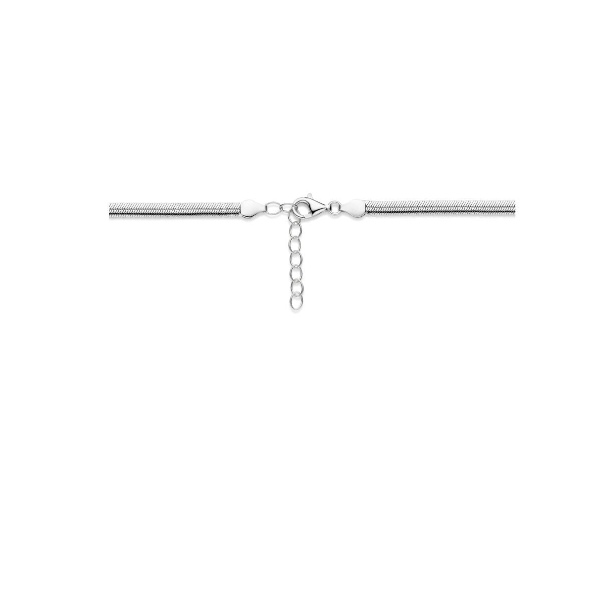 Gourmetkette Silber – rhodiniertes 925er Silber, 4,6 mm