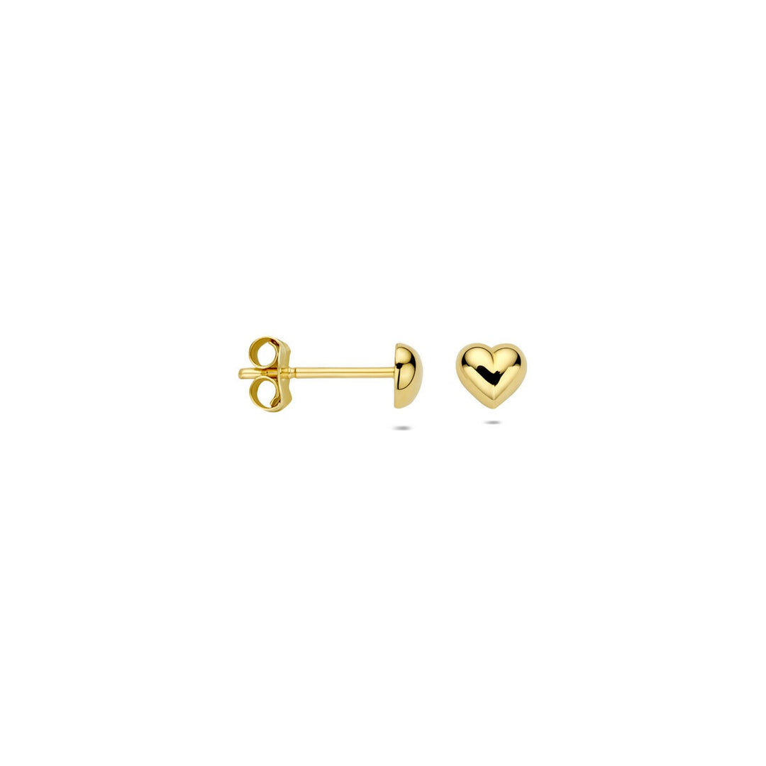 Ohrstecker Herz 14K Gelbgold