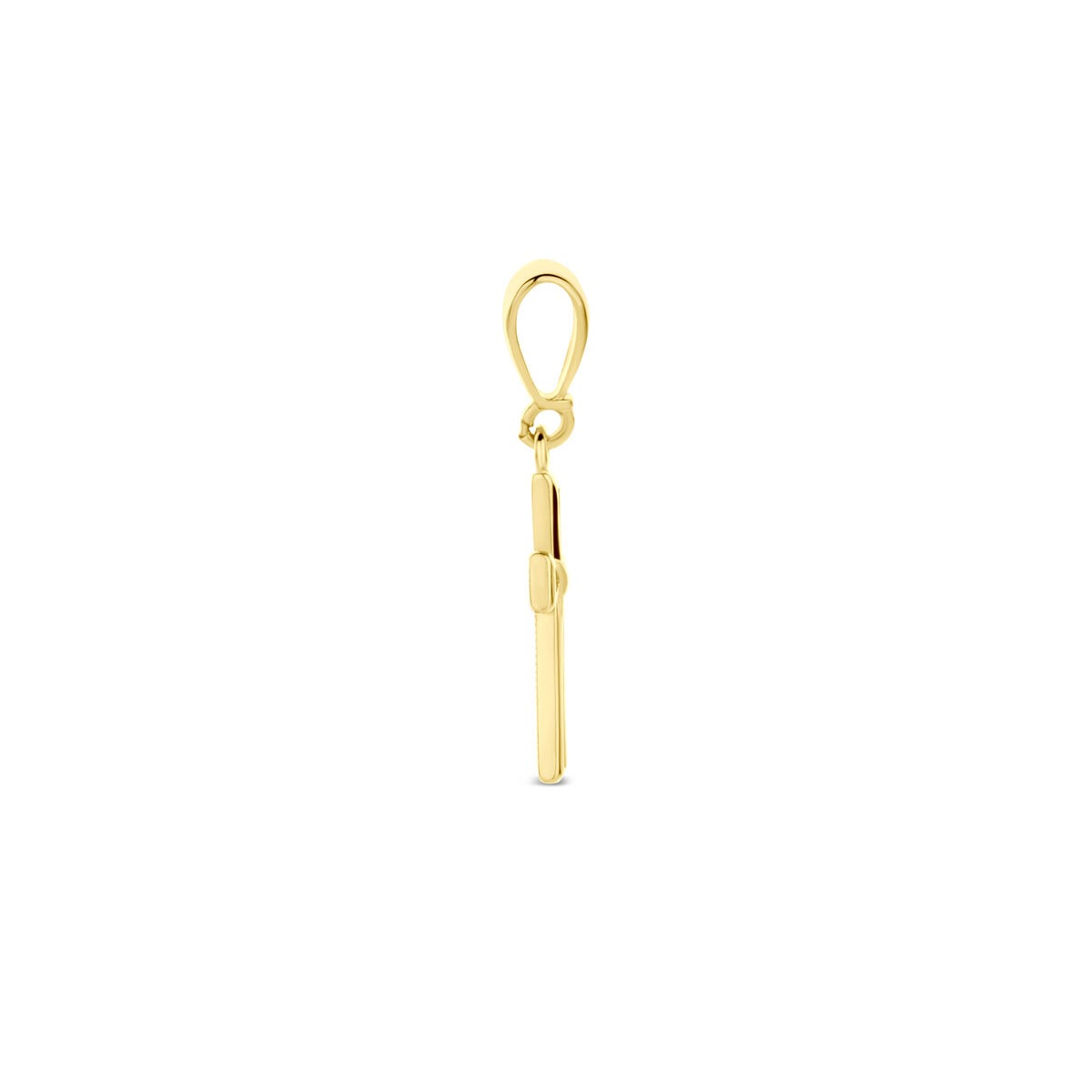 14k Gelbgoldkette mit Kreuzanhänger