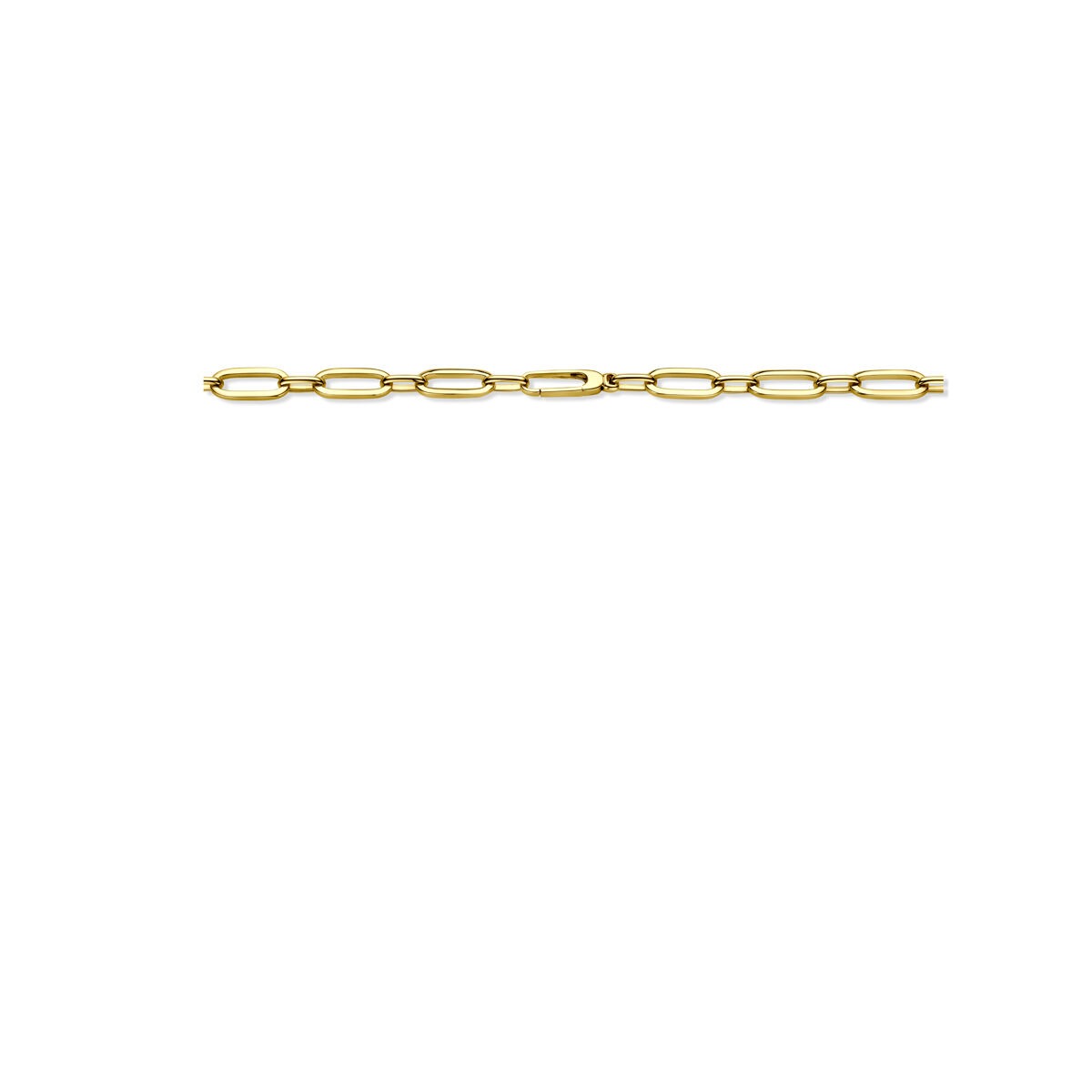 14k Gelbgold Anker Collier – 6,5 mm breit