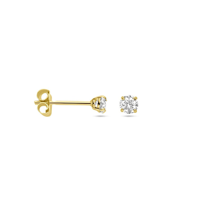 Ohrstecker Zirkonia 14K Gelbgold