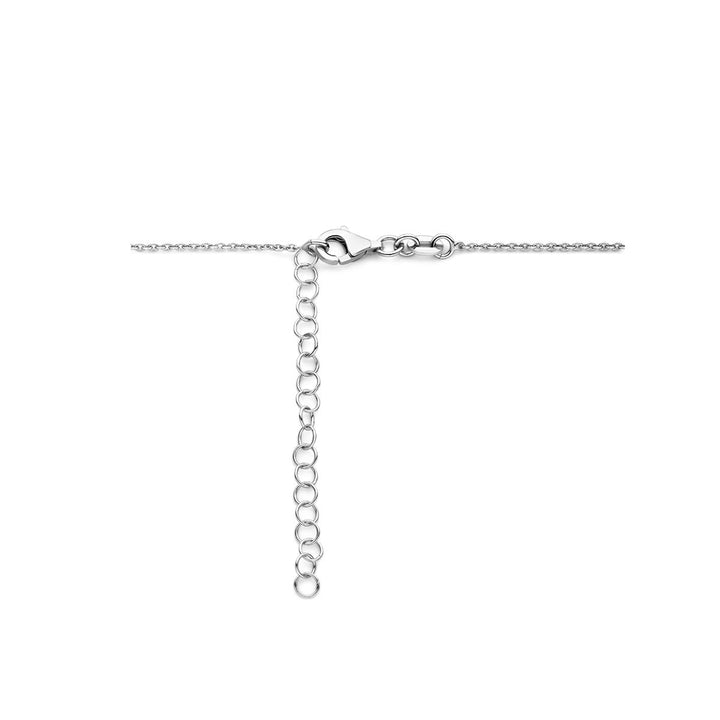 Halskette Herz 1,5 mm 42 + 5 cm Silber rhodiniert
