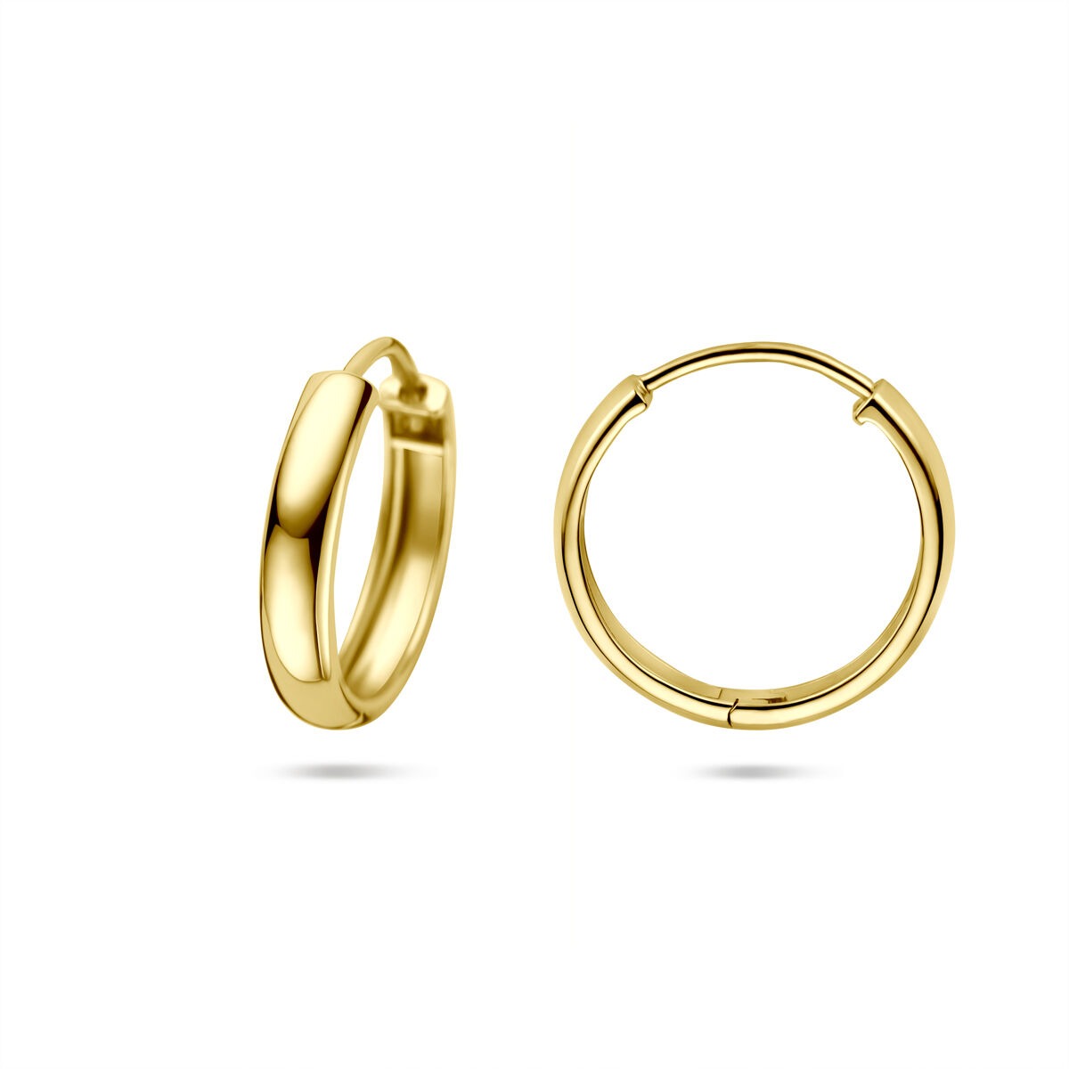 Goldohrringe Damen 14k mit Klappverschluss