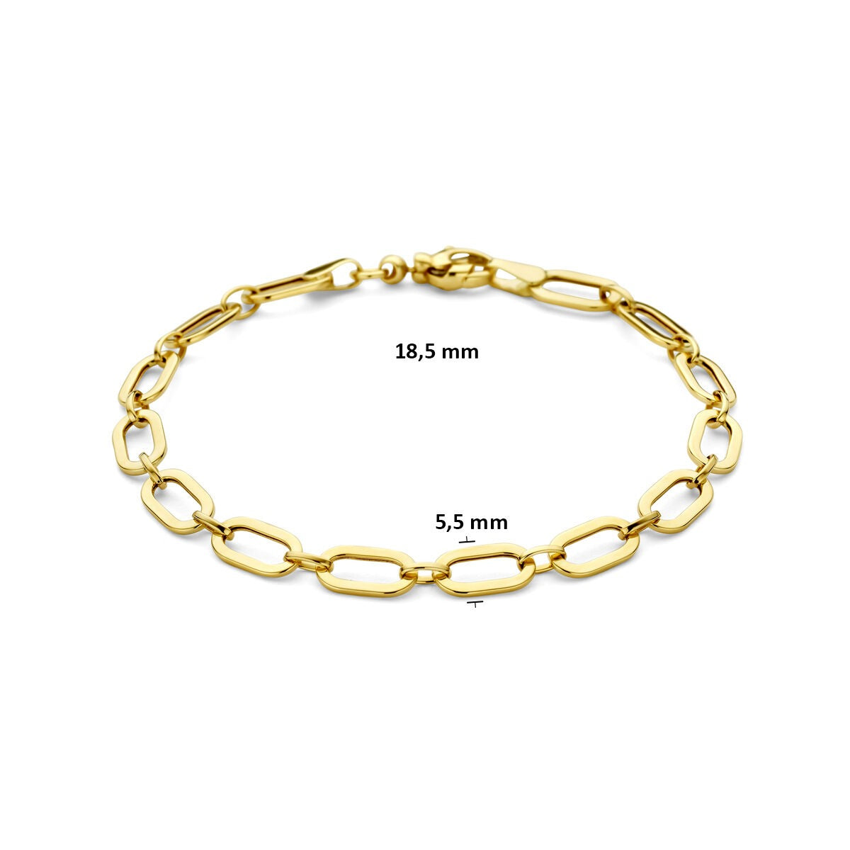 9 Karat Gelbgold Ankerarmband für Damen