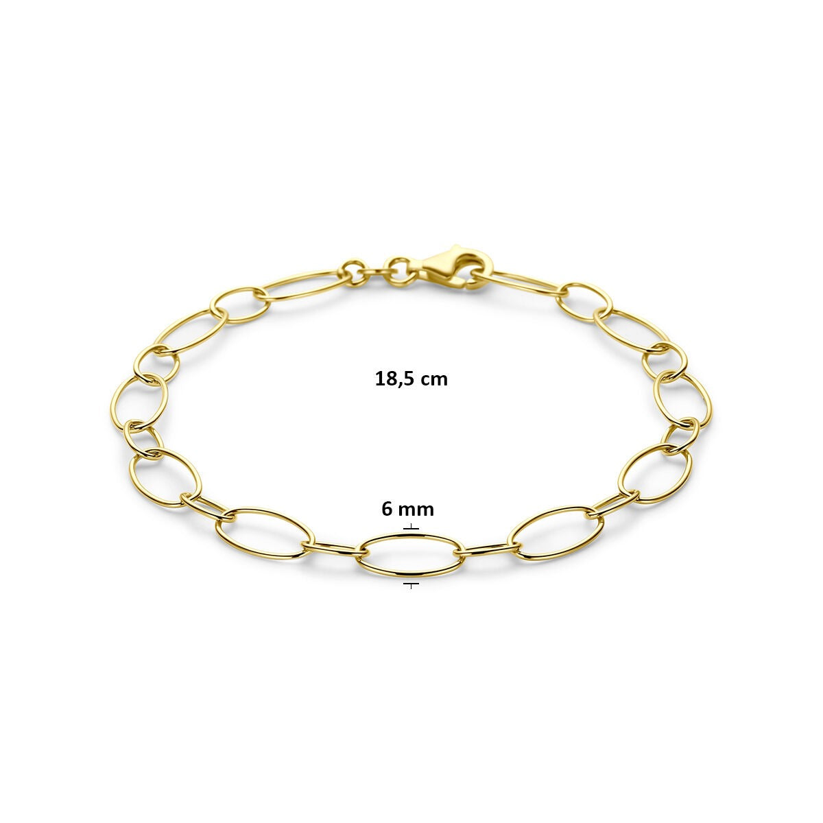 14k Gelbgold Ankerarmband