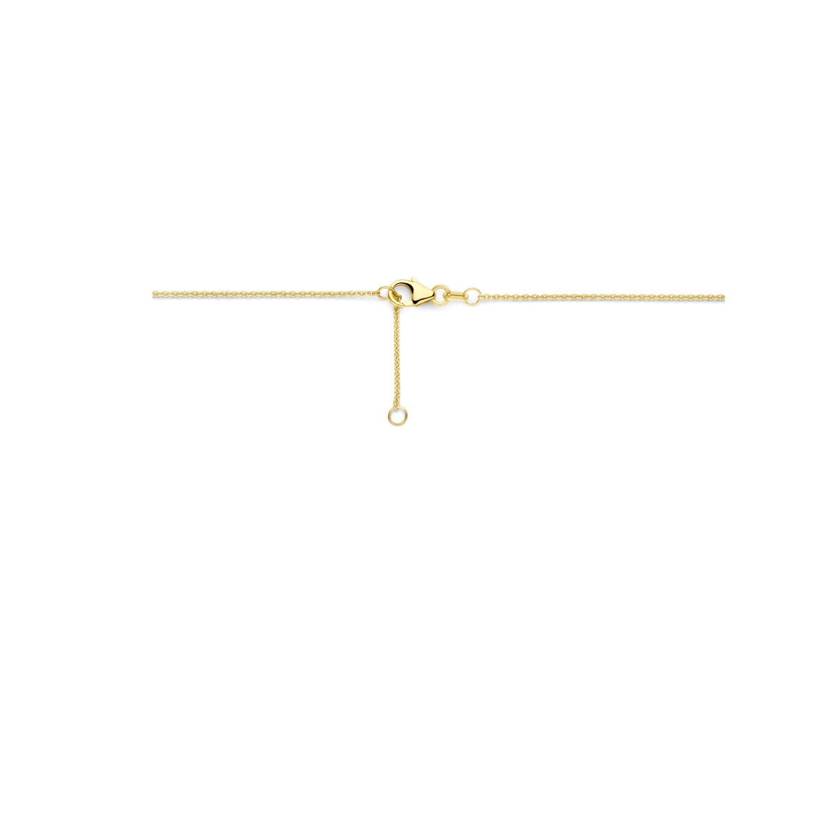 Goldene Damenhalskette 14k mit Diamant 0,27ct