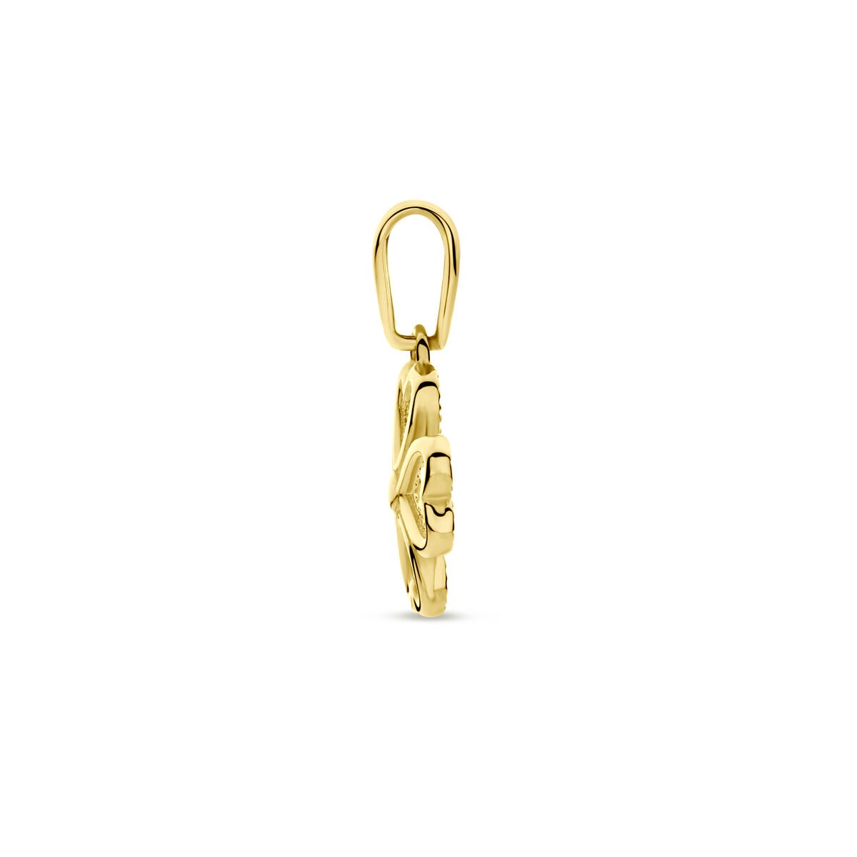 14 Karat Gelbgold Kleeblatt-Anhänger – Symbol des Glücks