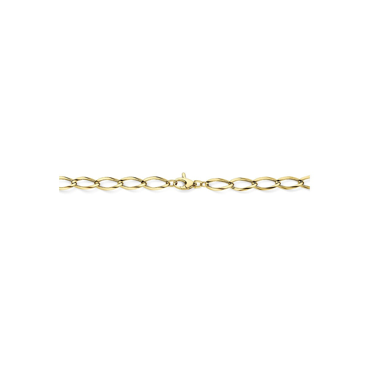 9k Geelgouden anker collier