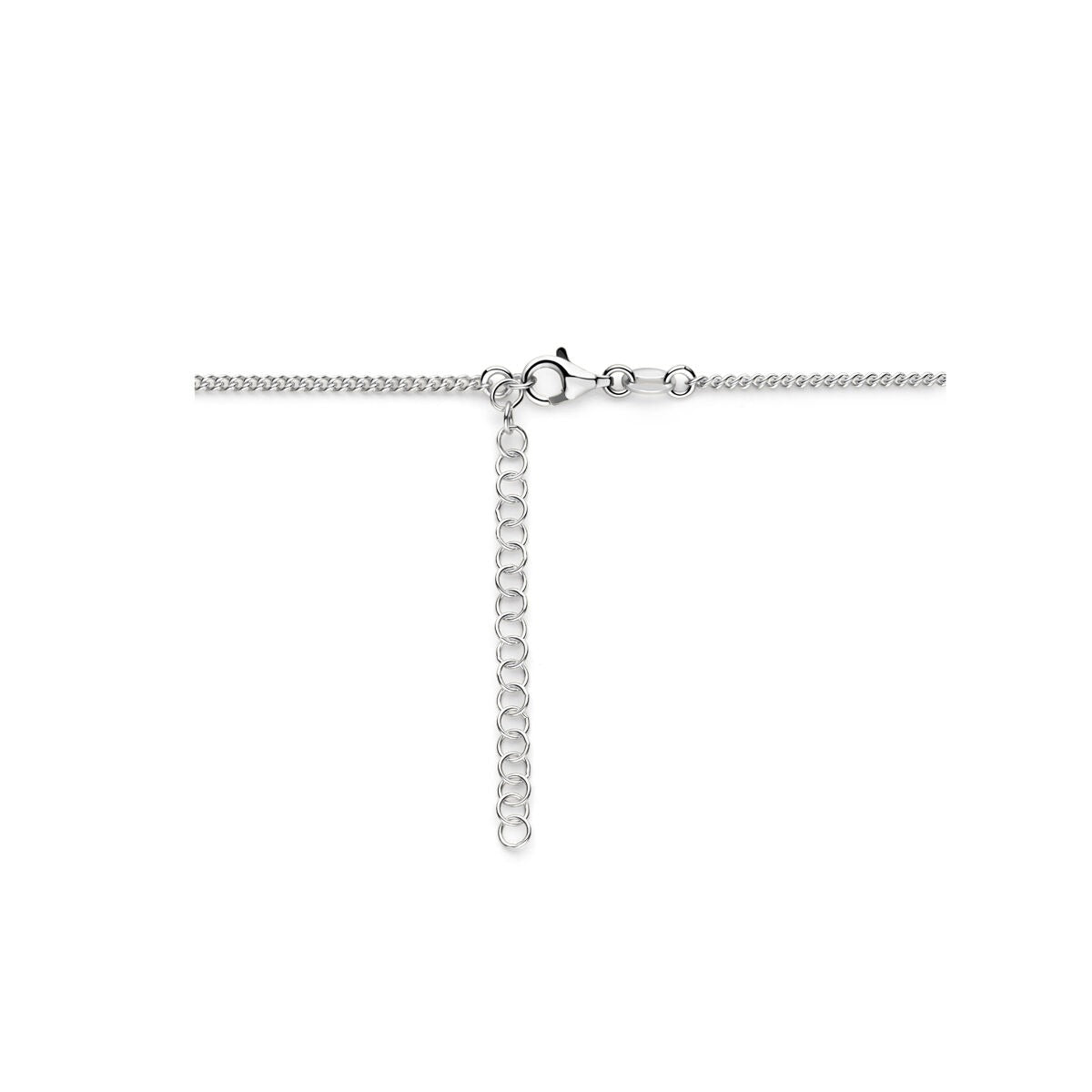 Silbercollier – rhodiniertes 925er Silber mit doppelter Kettendicke