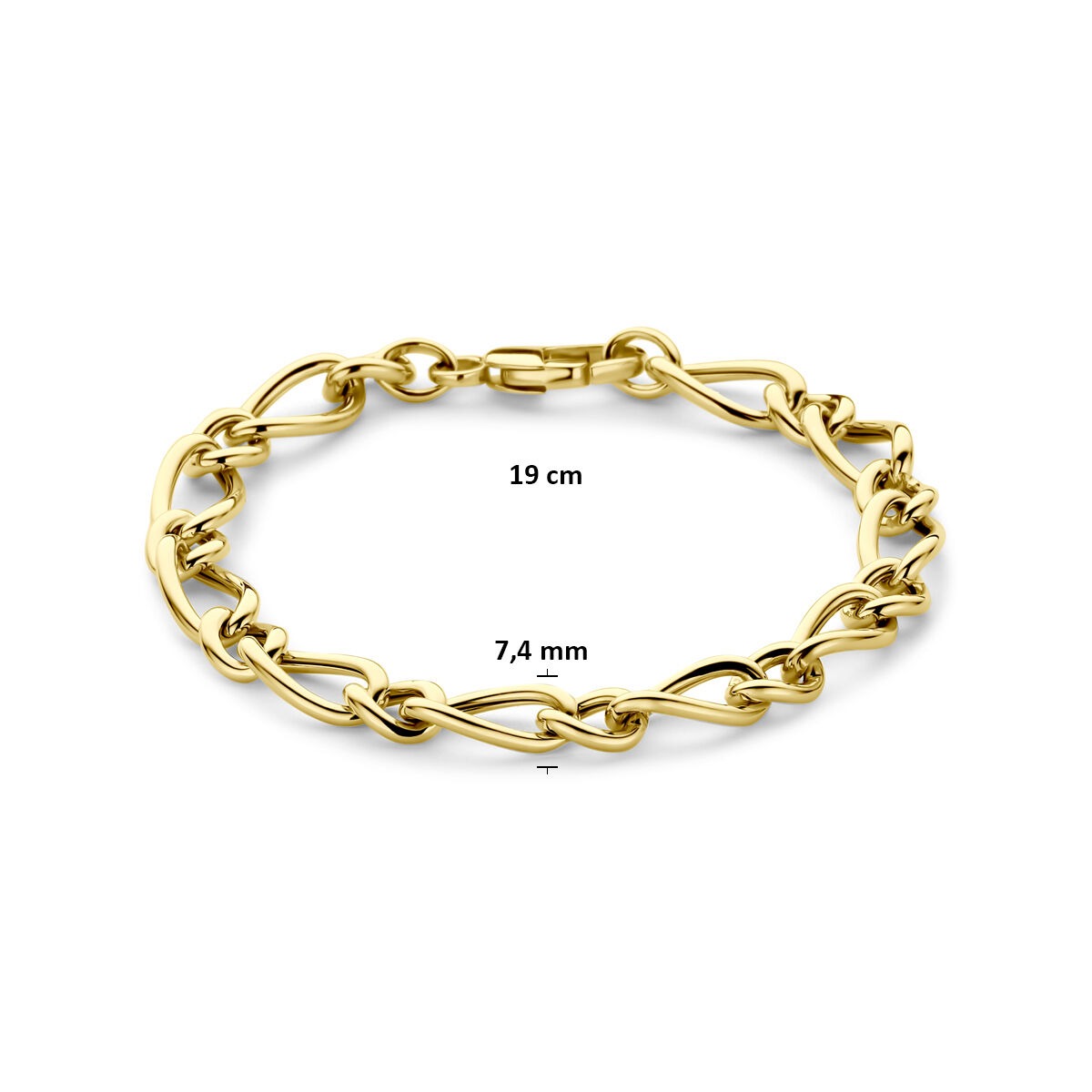14 Karat Gelbgold Ankerarmband 19 cm