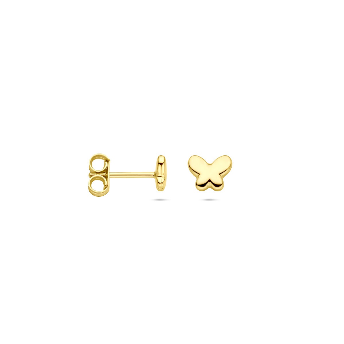 14 Karat Gelbgold Ohrstecker Schmetterling