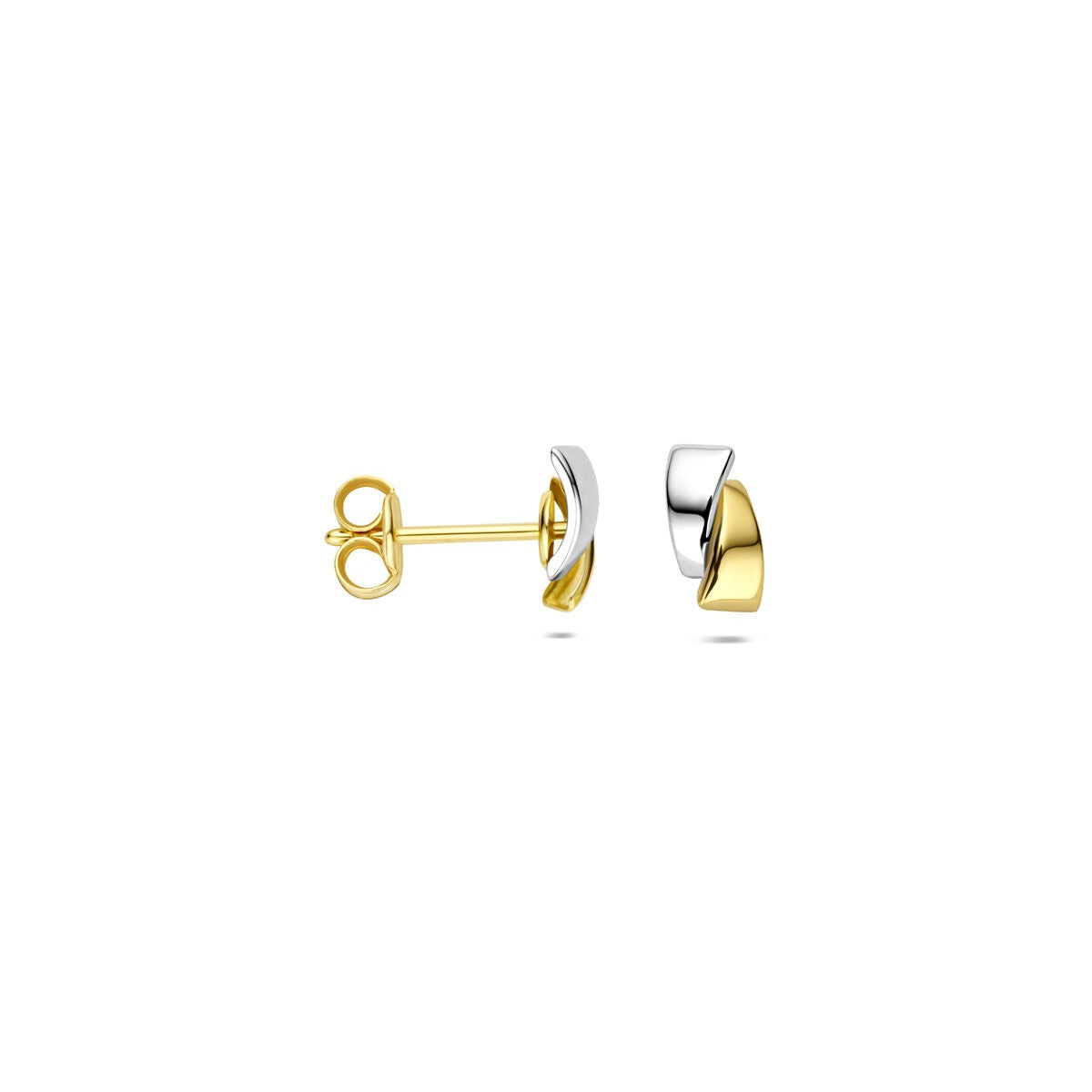 9k Bicolor Ohrstecker