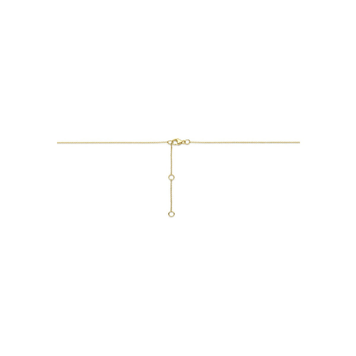 14K Goldkette mit im Labor gezüchtetem Diamant
