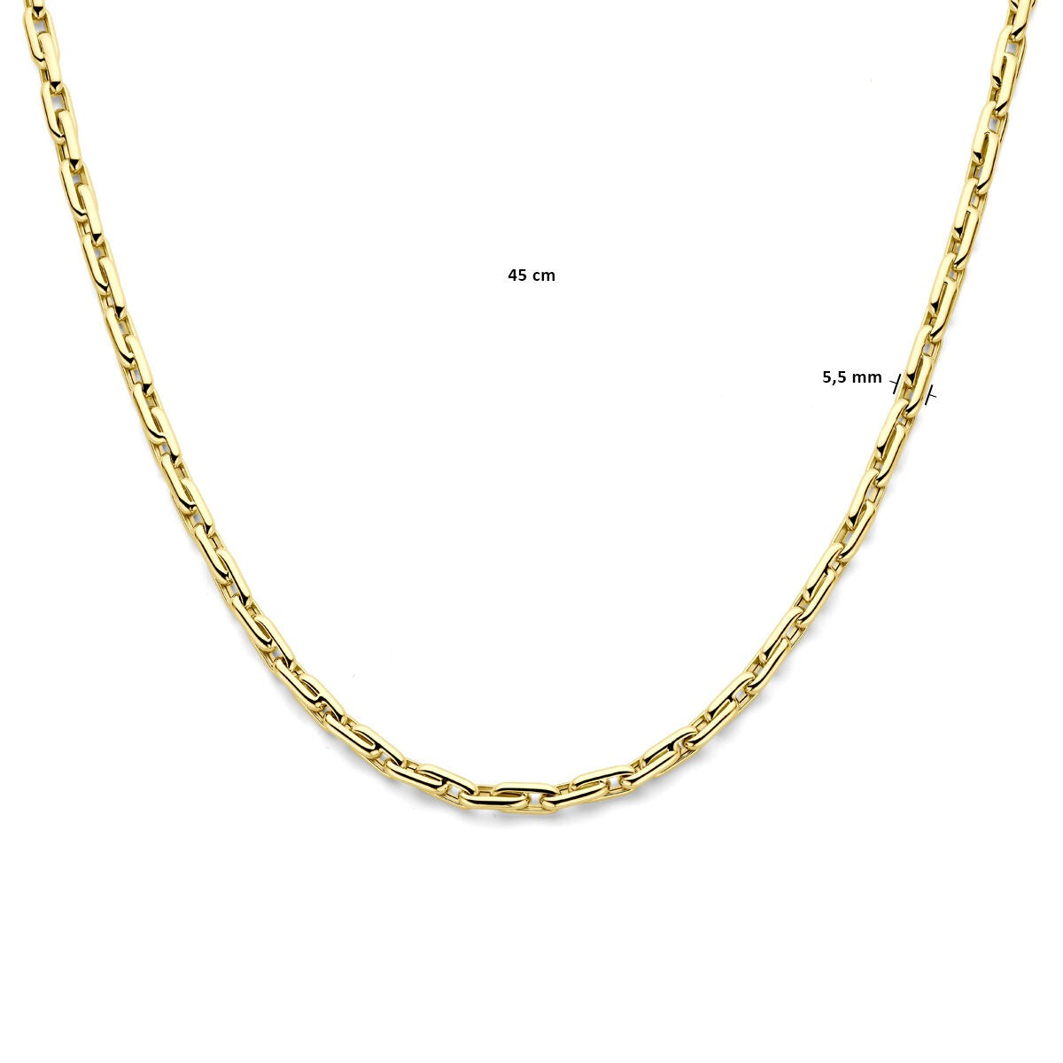 14k Gelbgold Collier Ankerkette
