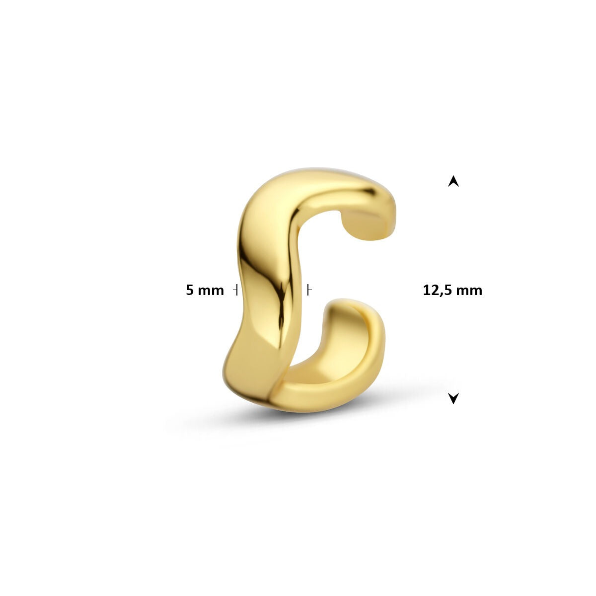 Vergoldete Silber-Ohrklemme – edles Gold-Detail ohne Piercing