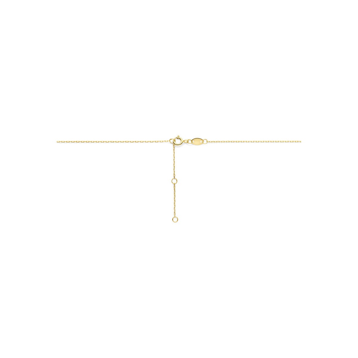 9K Gelbgold Collier mit Perle