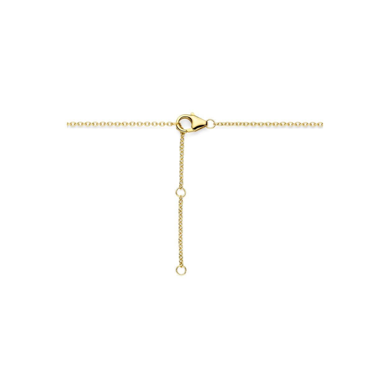 14k Gelbgold Collier mit Diamant – Entouragefassung 0.25ct