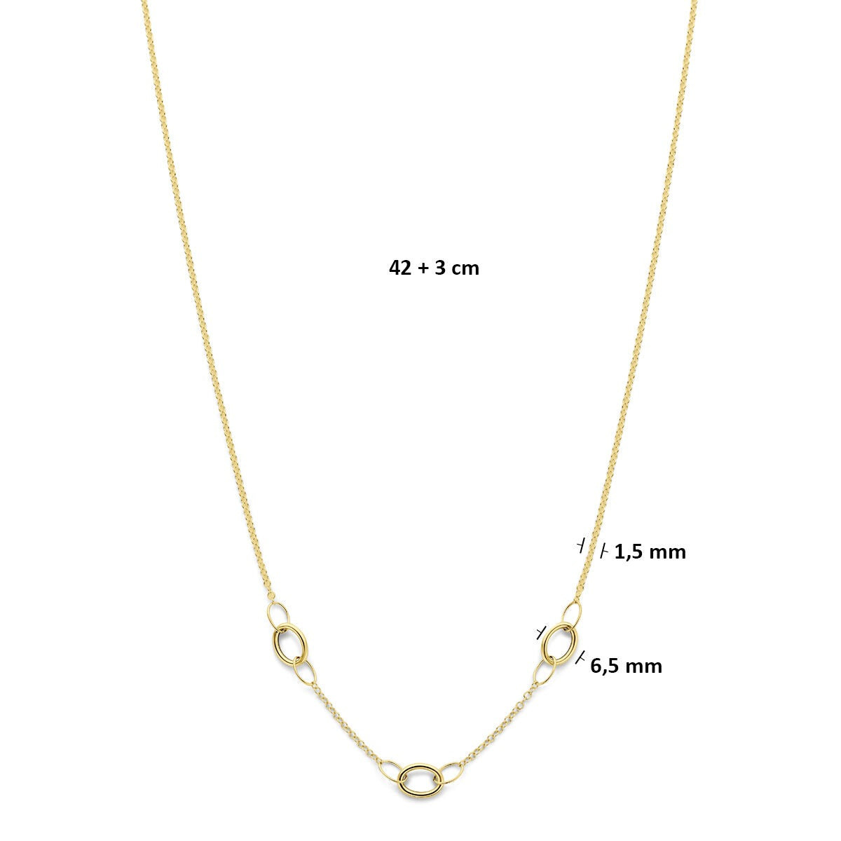 14 Karat Gelbgold Halskette