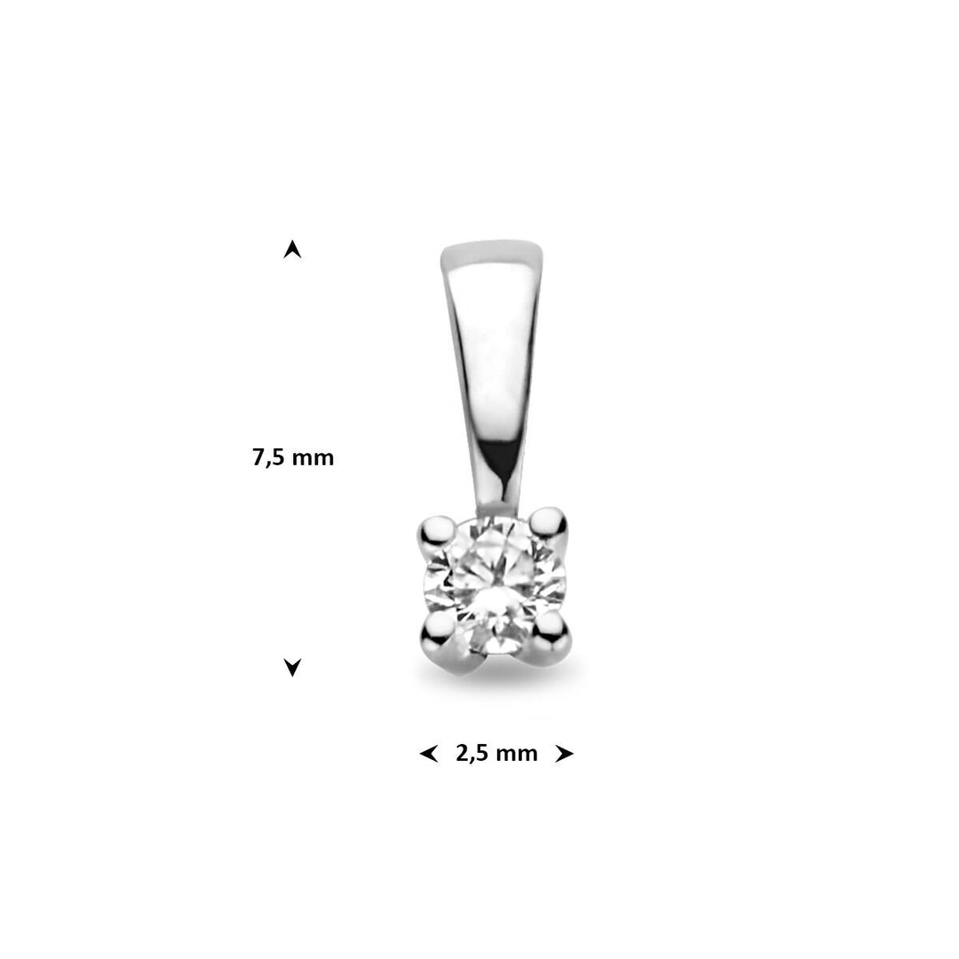 Anhänger Diamant h si 14K Weißgold