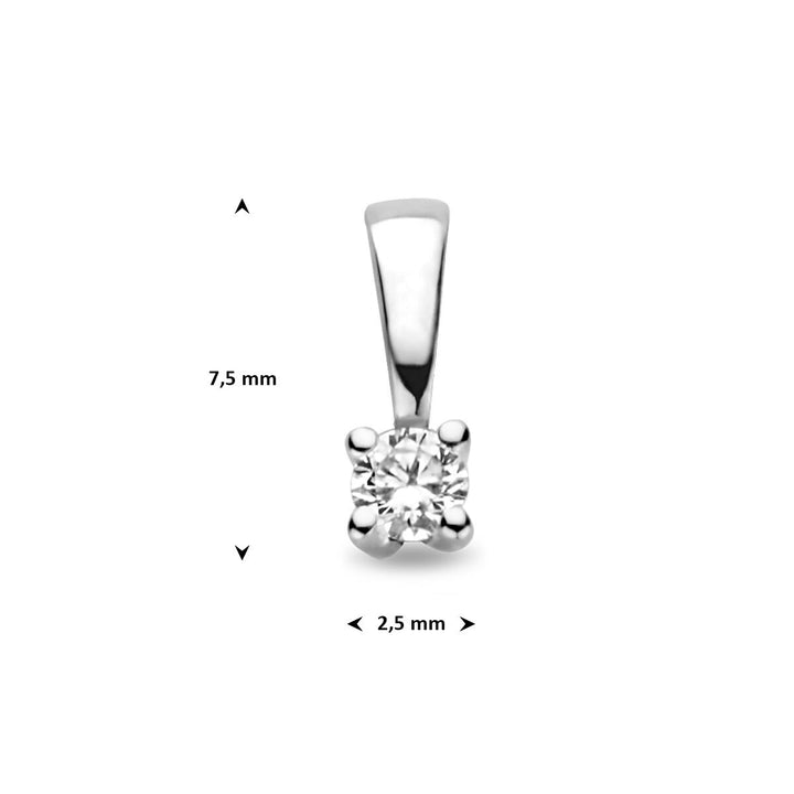 Anhänger Diamant h si 14K Weißgold