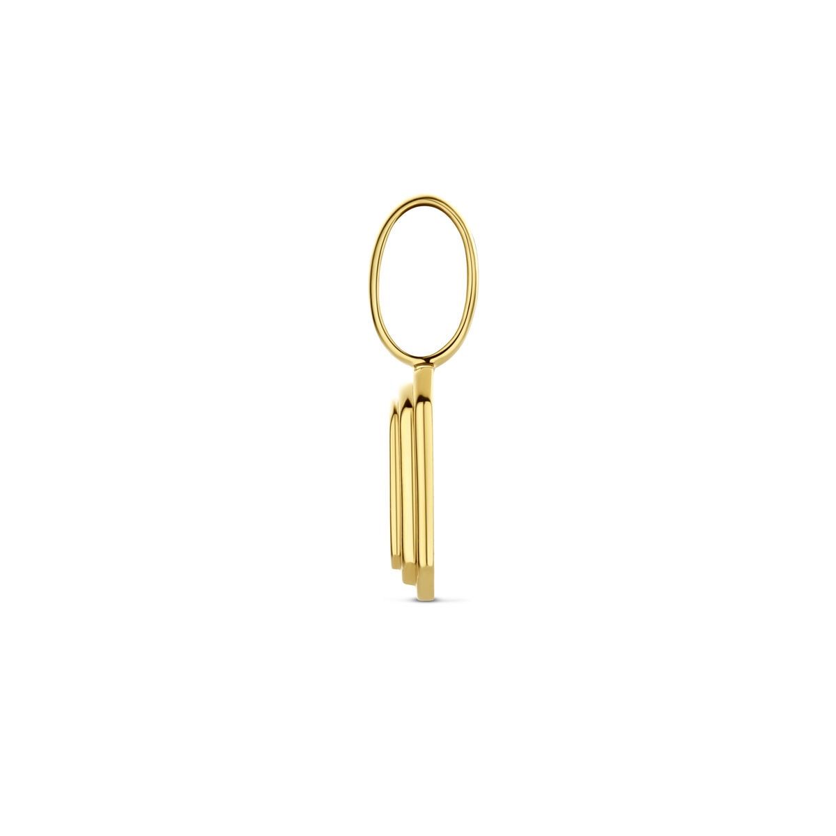 14k Gelbgold-Gravuranhänger – elegant und persönlich im Miniaturformat