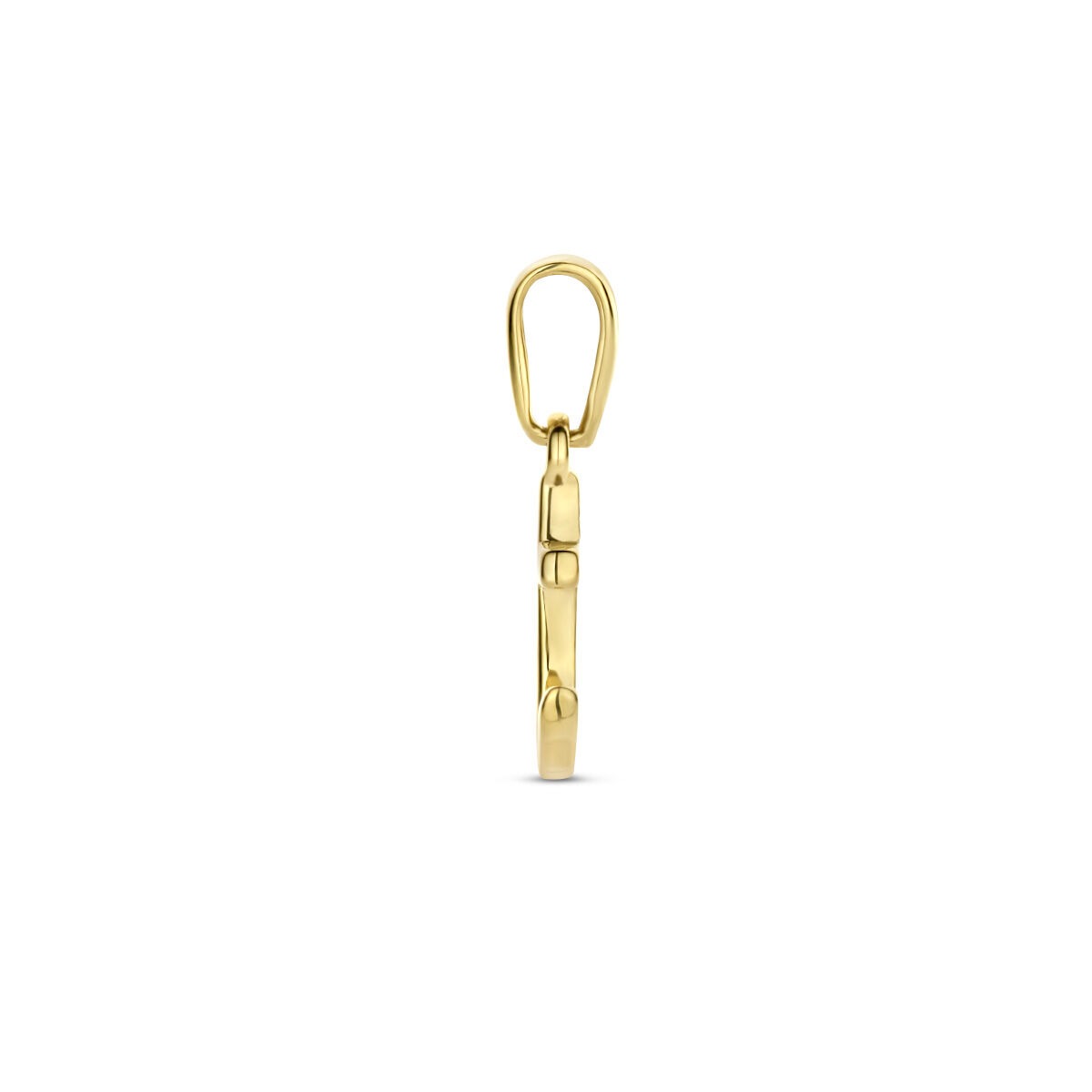 9 Karat Gelbgold Halskette mit Anker-Anhänger