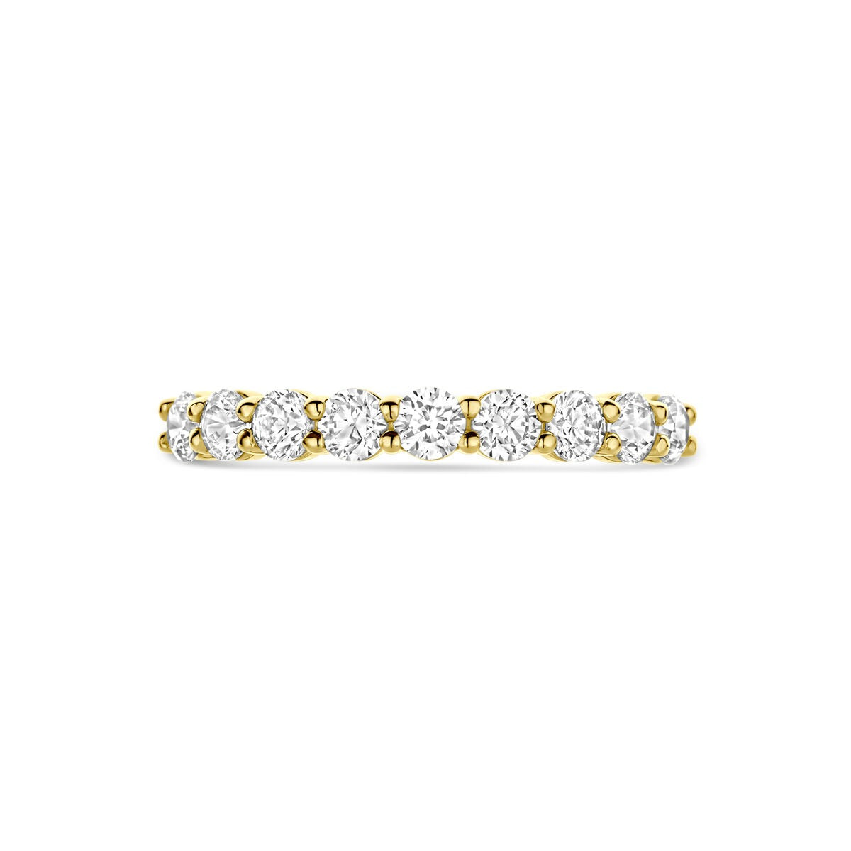Goldring mit Zirkonia – 14k Gelbgold
