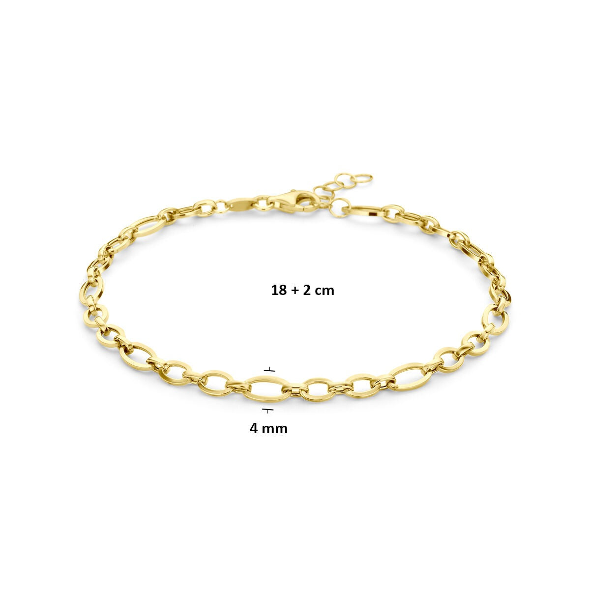 14 Karat Gelbgold Ankerarmband