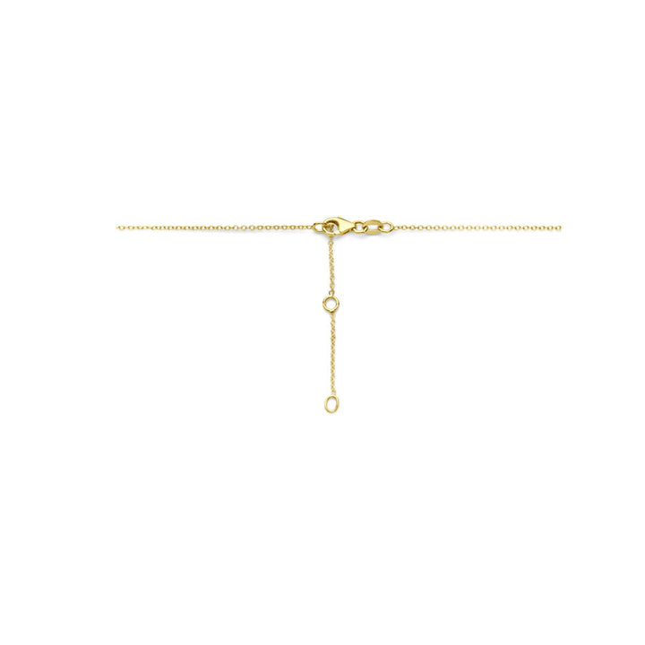 Halskette Herz Zirkonia 41 - 43 - 45 cm 14K Gelbgold