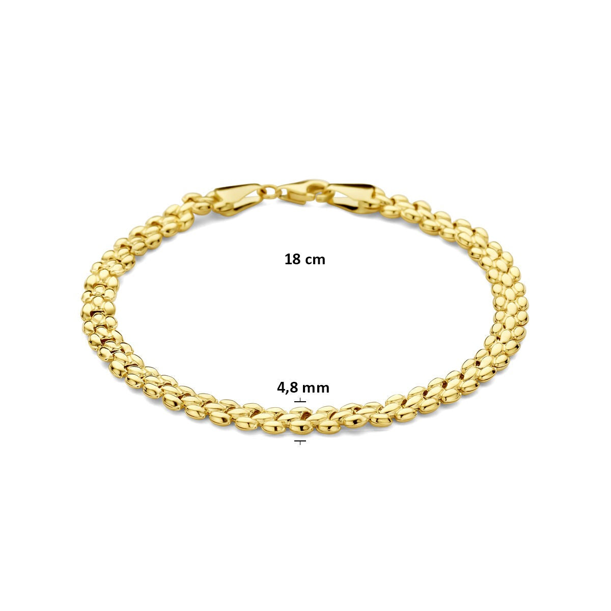 Gold Damenarmband 14k Ankerkette