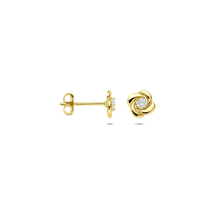 Ohrstecker Zirkonia 14K Gelbgold 