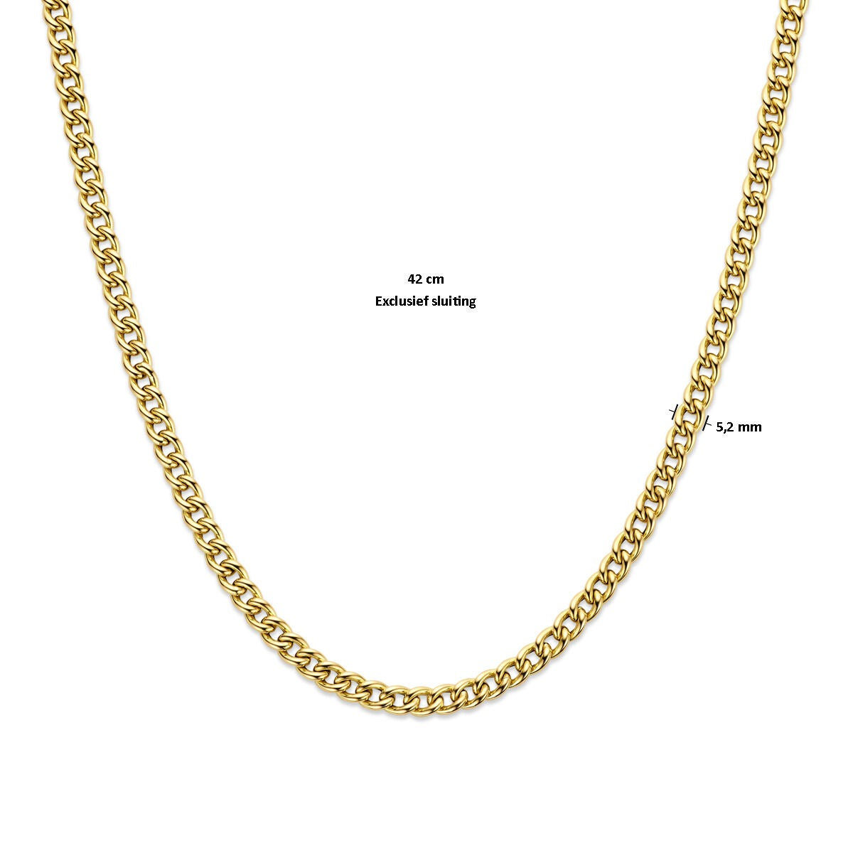 14K Gelbgold Collier ohne Verschluss