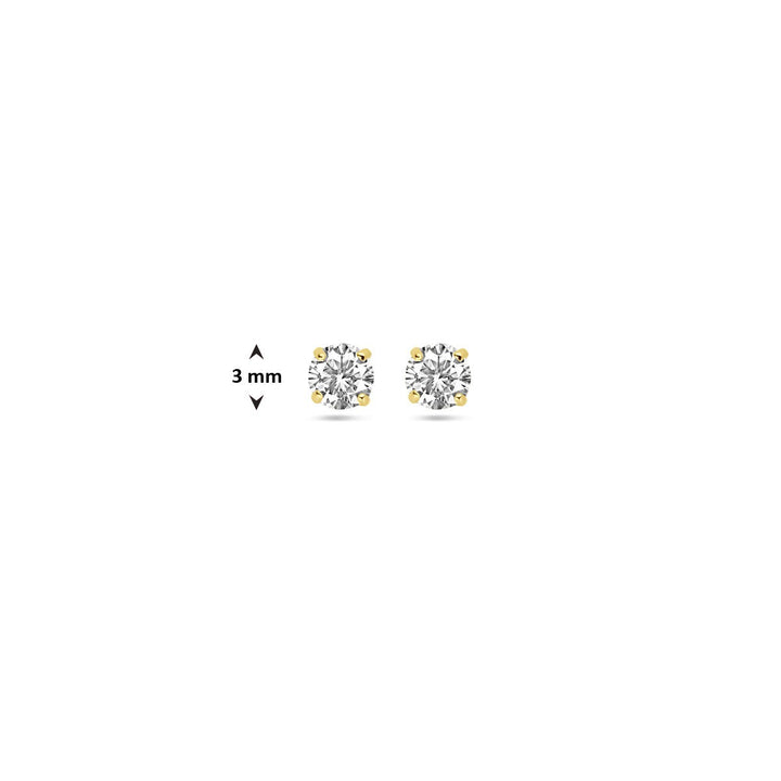 Ohrstecker Zirkonia 14K Gelbgold