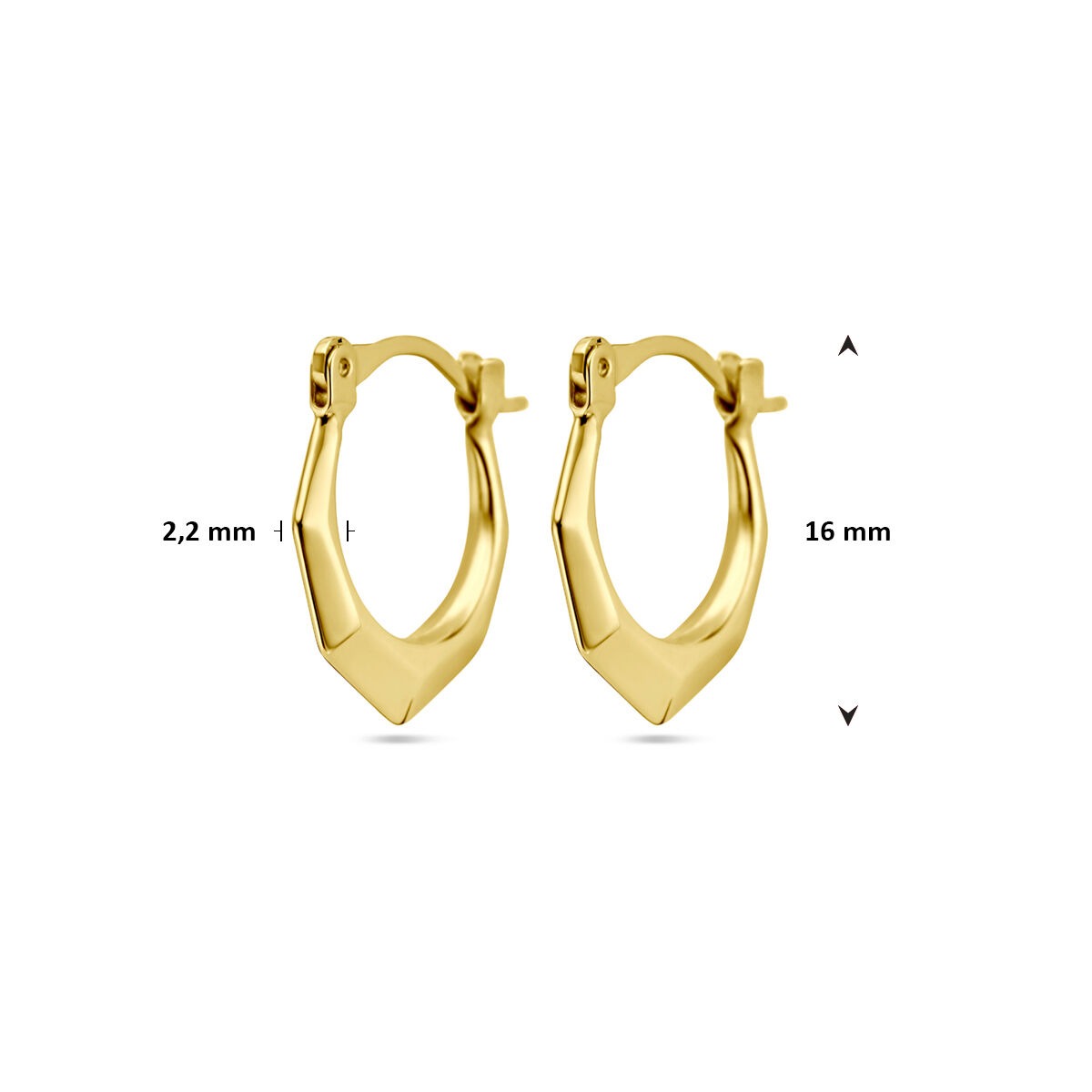 14 Karat Gelbgold-Lapislazuli-Ohrringe
