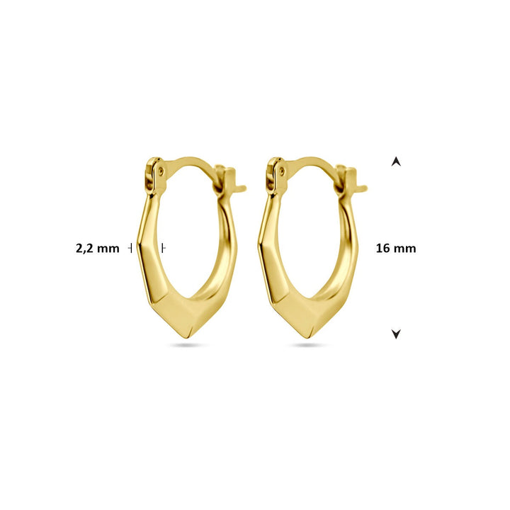 Ohrringe lapidiert 14K Gelbgold