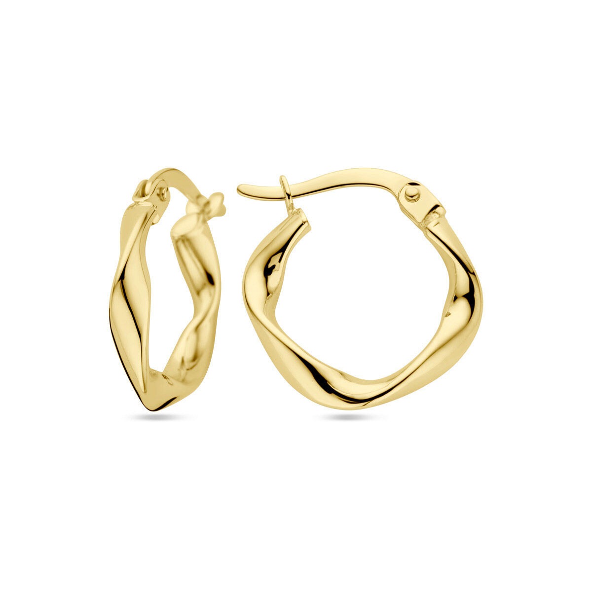 9 Karat Gelbgold gedrehte Creolen 2,5 mm Damen