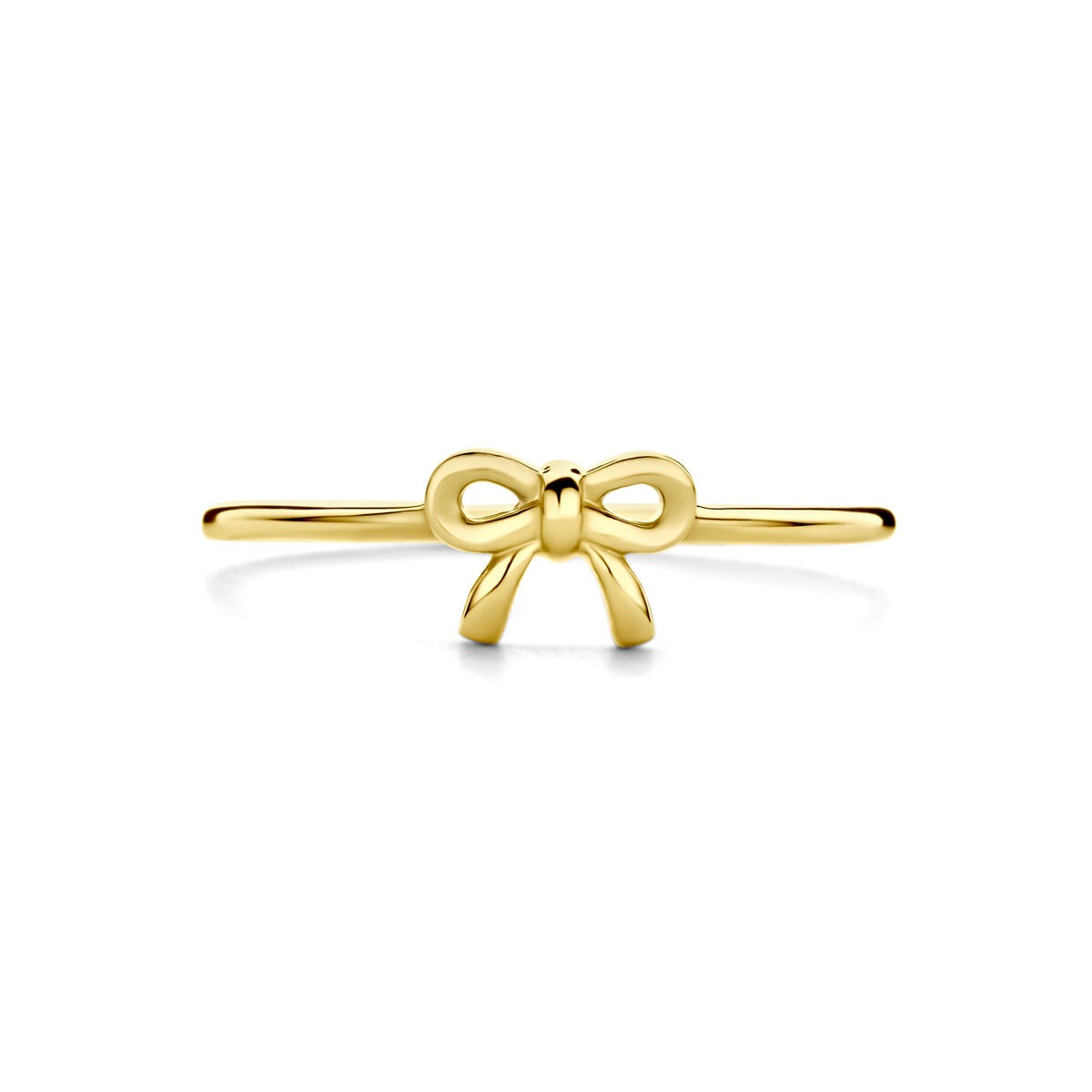 14 Karat Gelbgoldring mit Schleife
