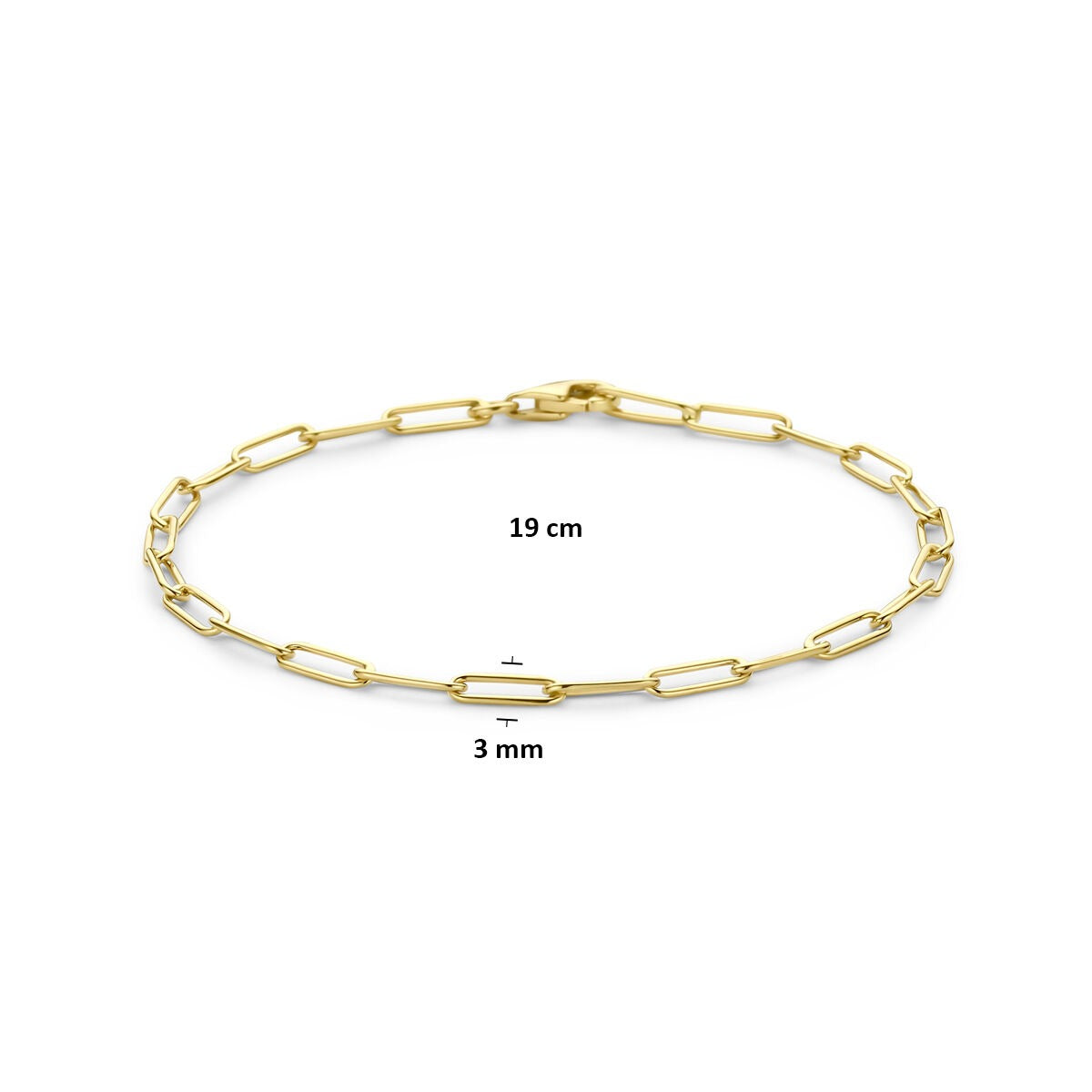 14 Karat Gelbgold Ankerkette Armband