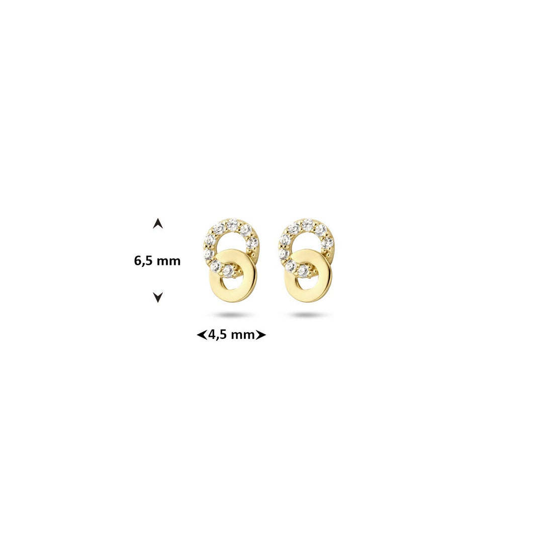 Ohrstecker Zirkonia 14K Gelbgold